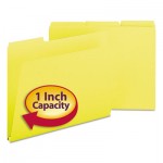 Smead Recycled Folders, One Inch Expansion, 1/3 Top Tab, Letter, Yellow, 25/Box SMD21562
