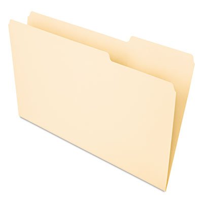 UNV15213 Recycled Interior File Folders, 1/3 Cut Top Tab, Legal, Manila, 100/Box UNV15213