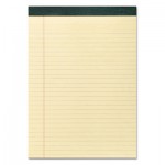 Roaring Spring Recycled Legal Pad, Wide/Legal Rule, 8.5 x 11, Canary, 40 Sheets, Dozen ROA74712