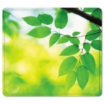 Fellowes Recycled Mouse Pad, Nonskid Base, 7 1/2 x 9, Leaves FEL5903801