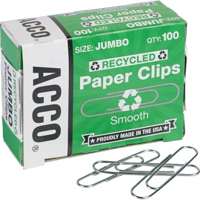 ACCO Recycled Paper Clips 72525PK