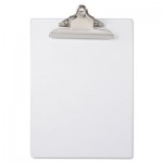 Saunders Recycled Plastic Clipboard with Ruler Edge, 1" Clip Cap, 8 1/2 x 12 Sheet, Clear SAU21803