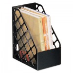 UNV08119 Recycled Plastic Large Magazine File, 6 1/4 x 9 1/2 x 11 3/4, Black UNV08119