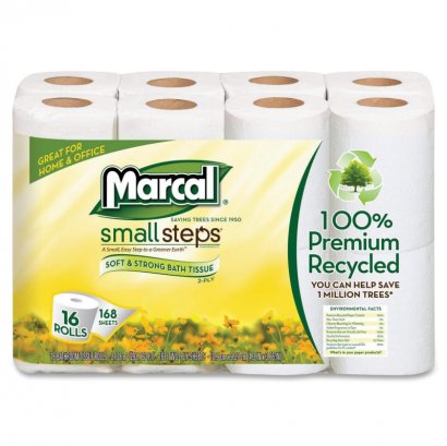 Marcal Small Steps Recycled Premium Bath Tissue 16466CT