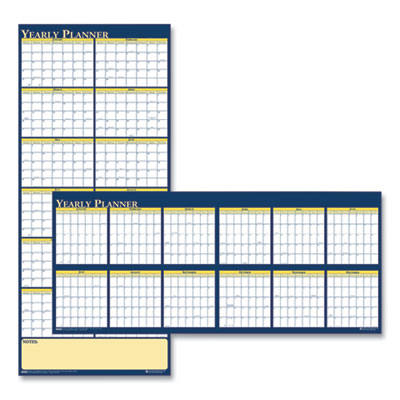 House of Doolittle Recycled Reversible Yearly Wall Planner, 60 x 26, 2021 HOD3974