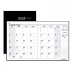 House of Doolittle 2606-02 Recycled Ruled Planner with Stitched Leatherette Cover, 10 x 7, Black, 2020-2022 HOD260602