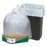 Earthsense Commercial Recycled Tall Kitchen Bags, 13-16gal, .8mil, 24 x 33, White, 150 Bags/Box WBIRNW1K150V