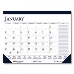 House of Doolittle Recycled Two-Color Monthly Desk Pad Calendar with Large Notes Section, 22 x 17, 2021 HOD164