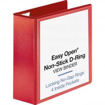 Business Source Red D-ring Binder 26983