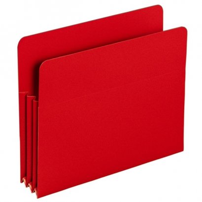 Red Poly File Pockets 73501