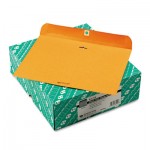 Quality Park Redi-File Clasp Envelope, Contemporary, 12 x 9, Brown Kraft, 100/Box QUA38090