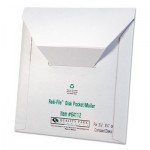 Quality Park Redi-File Disk Pocket Mailer, 6 x 5-7/8, Recycled, White, 10/Pack QUA64112