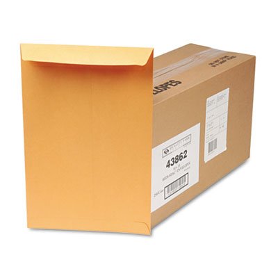 Quality Park Redi-Seal Catalog Envelope, 10 x 15, Brown Kraft, 250/Box QUA43862