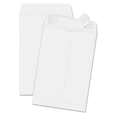 Quality Park Redi-Strip Catalog Envelope, 6 1/2 x 9 1/2, White, 100/Box QUA44334