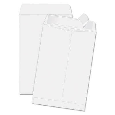 Quality Park Redi-Strip Catalog Envelope, 6 1/2 x 9 1/2, White, 100/Box QUA44334
