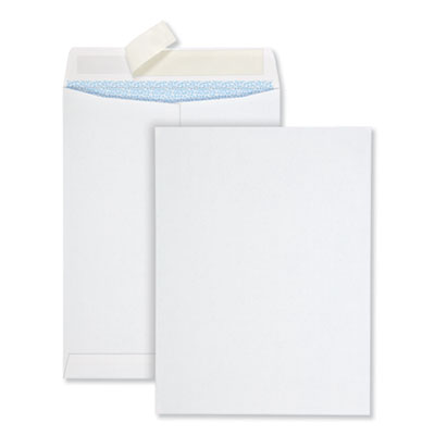 Quality Park QUA44926 Redi-Strip Security Tinted Envelope, #10 1/2, Square Flap, Redi-Strip Closure, 9 x 12, White