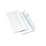 Quality Park Redi-Strip Security Tinted Envelope, Contemporary, #10, White, 500/Box QUA69122