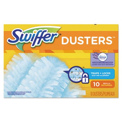 Refill Dusters, Dust Lock Fiber, Light Blue, Lavender Vanilla Scent, 10/Box PGC21461BX