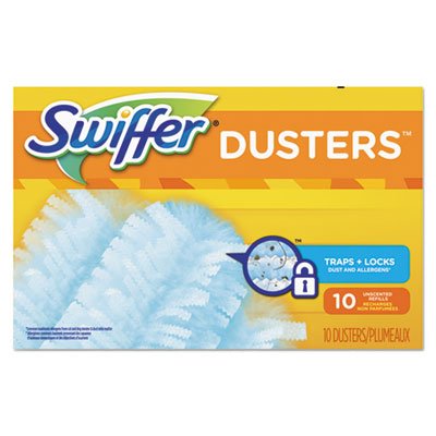 Refill Dusters, Dust Lock Fiber, Light Blue, Unscented, 10/Box PGC21459BX