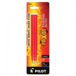 Pilot Refill for FriXion Erasable Gel Ink Pen, Red, 3/Pk PIL77332