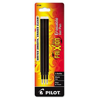 Pilot Refill for Pilot FriXion Erasable, FriXion Ball, FriXion Clicker and FriXion LX Gel Ink Pens, Fine Point, Black Ink
