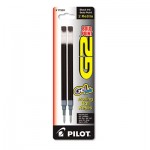 Pilot PIL77289 Refill for Pilot G2 Gel Ink Pens, Bold Point, Black Ink, 2/Pack PIL77289