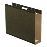 Pendaflex Reinforced 3" Extra Capacity Hanging Folders, Letter, Standard Green, 25/Box PFX4152X3