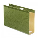 Pendaflex Reinforced 3" Extra Capacity Hanging Folders, Legal, Standard Green, 25/Box PFX4153X3