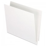 Pendaflex Reinforced End Tab Folders, Two Ply Tab, Letter, White, 100/Box PFXH110DW