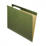 Pendaflex 04152 1/3 Reinforced Hanging File Folders, Letter Size, 1/3-Cut Tab, Standard Green, 25/Box PFX415213