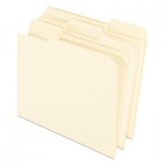 Pendaflex R752 1/3 Reinforced Top File Folders, 1/3-Cut Tabs, Right Position, Letter Size, Manila, 100/Box PFXR75213