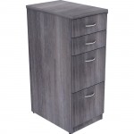 Lorell Relevance Series Charcoal Laminate Office Furniture Storage Cabinet - 4-Drawer 16211