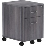 Lorell Relevance Series Charcoal Laminate Office Furniture Pedestal - 2-Drawer 16217
