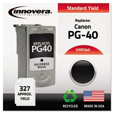 IVRPG40 Remanufactured 0615B002 Ink, 327 Yield, Black IVRPG40