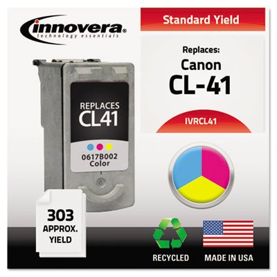 IVRCL41 Remanufactured 0617B002 Ink, 303 Yield, Tri-Color IVRCL41
