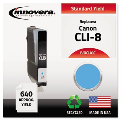 IVRCLI8C Remanufactured 0621B002 Ink, 640 Yield, Cyan IVRCLI8C