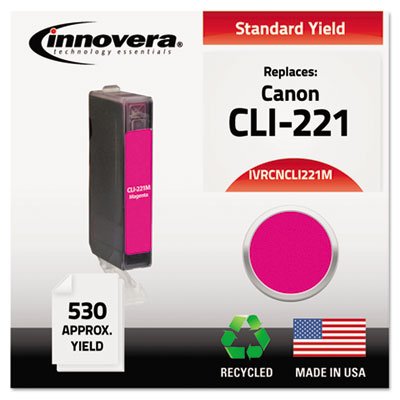 IVRCNCLI221M Remanufactured 2948B001 (CLI221) Ink, 530 Yield, Magenta IVRCNCLI221M