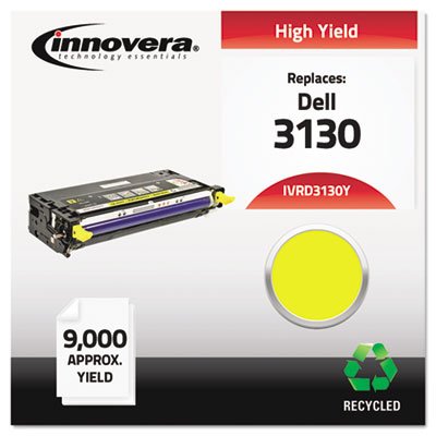 IVRD3130Y Remanufactured 330-1204 (3130) Toner, 9000 Yield, Yellow IVRD3130Y