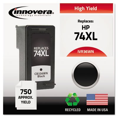 IVR36WN Remanufactured CB336WN (74XL) Ink, 750 Page-Yield, Black IVR36WN