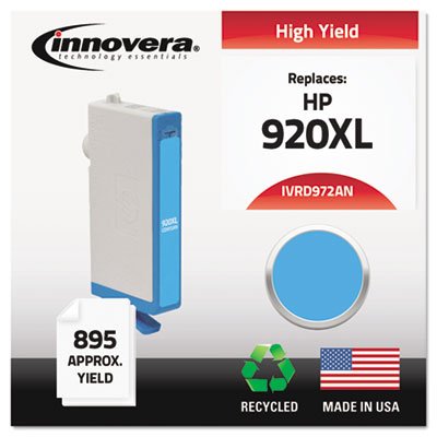 IVRD972AN Remanufactured CD972AN (920XL) Ink, 700 Page-Yield, Cyan IVRD972ANC