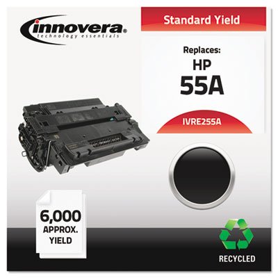 IVRE255A Remanufactured CE255A (55A) Laser Toner, 6000 Yield, Black IVRE255A