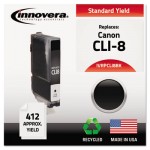 IVRPCLI8BK Remanufactured CLI-8BK (CLI8BK) Ink, 412 Yield, Black IVRPCLI8BK