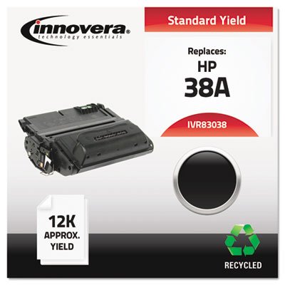 Remanufactured Q1338A (38A) Laser Toner, 12000 Yield, Black IVR83038