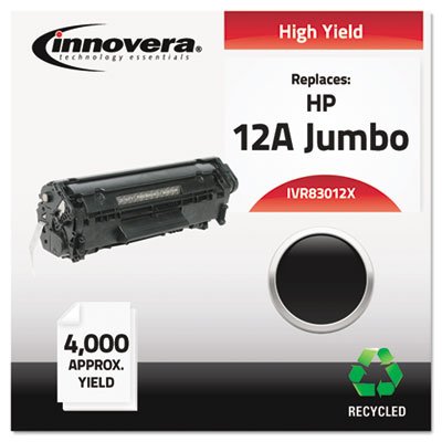 IVR83012X Remanufactured Q2612X (12J) Laser Toner, 4000 Yield, Black IVR83012X