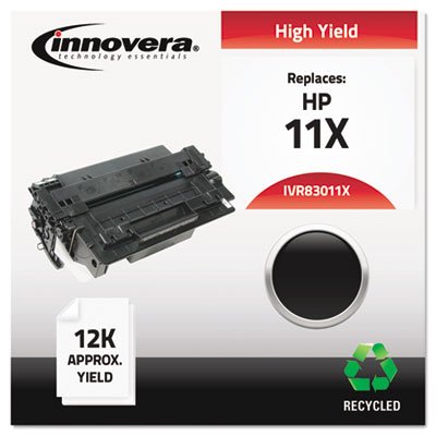 IVR83011X Remanufactured Q6511X (11X) High Yield Laser Toner, 12000 Yield, Black IVR83011X