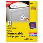 Avery Removable Multi-Use Labels, 3 1/3 x 4, White, 150/Pack AVE6464