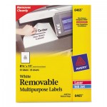 Avery Removable Multi-Use Labels, 8 1/2 x 11, White, 25/Pack AVE6465