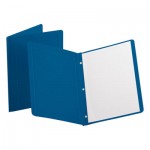 Oxford Report Cover, 3 Fasteners, Panel and Border Cover, Dark Blue, 25/Box OXF52538