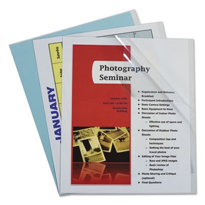 C-Line Report Covers with Binding Bars, Vinyl, Clear, 8 1/2 x 11, 100/BX CLI31357