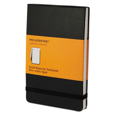 Reporter Notebook, Ruled, 5 1/2 x 3 1/2, Black Cover, 192 Sheets HBGQP511